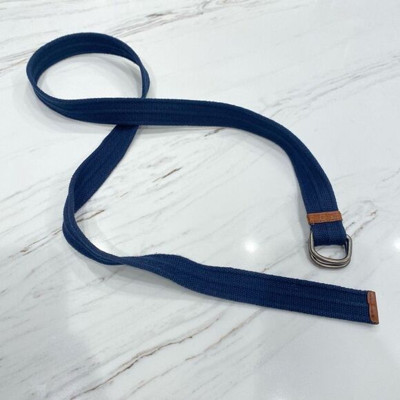 Men's U.S. Polo Assn. Navy Blue Fabric Belt Adjustable - Picture 3 of 5